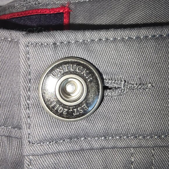 MENS UNTUCKit GRAY RELAXED FIT GRAY PANTS SIZE  36 X 30 EUC - Picture 7 of 7
